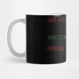 Juneteenth Is My Independence Free Day Queen Women Girls Mug